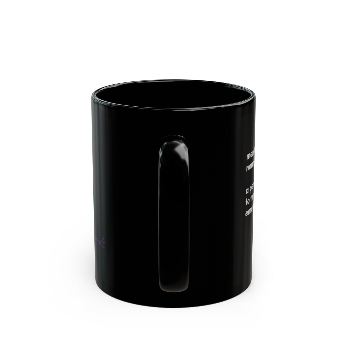 Mental Health Definition Black Mug (11oz, 15oz)