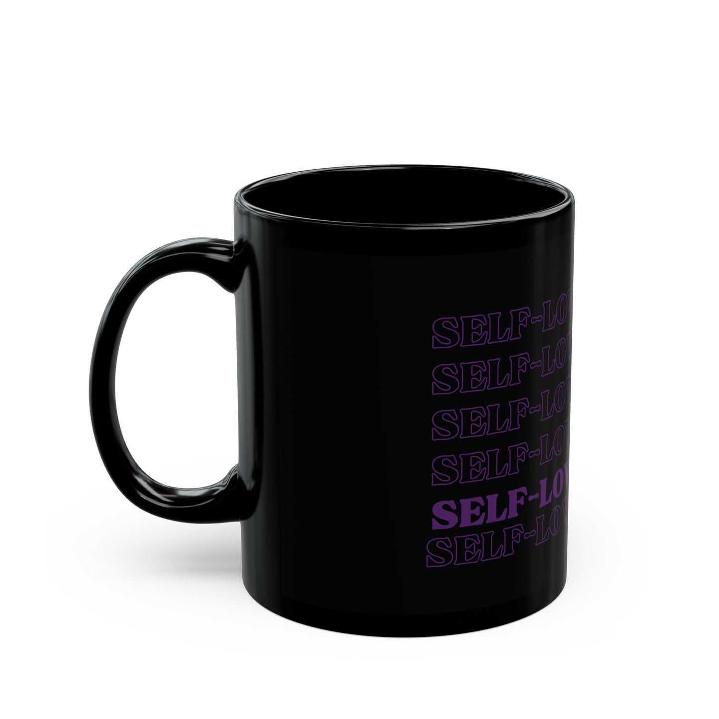 Self-Love Black Mug 11oz