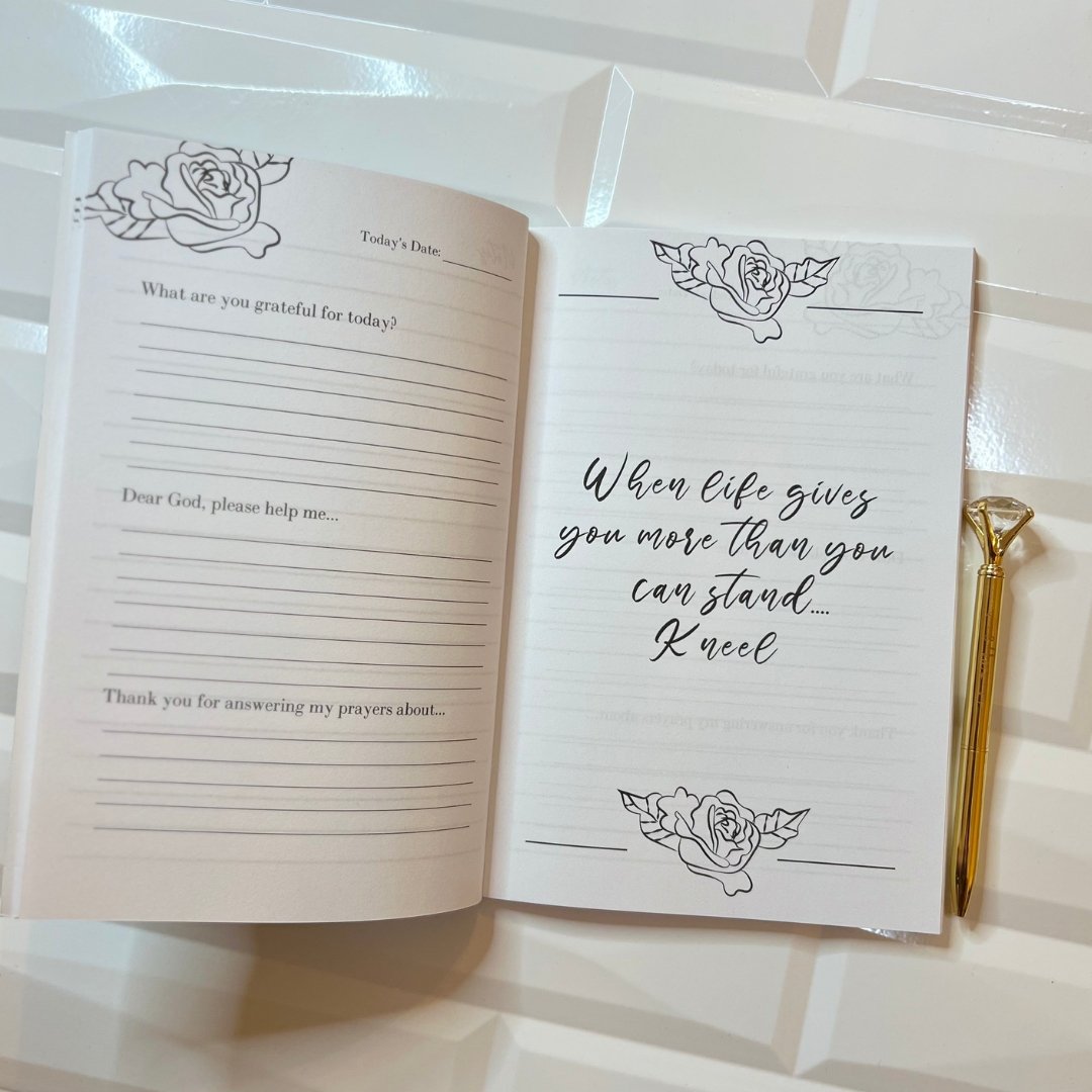 Thankful Grateful Blessed Guided Journal - Shawnti Refuge Journals
